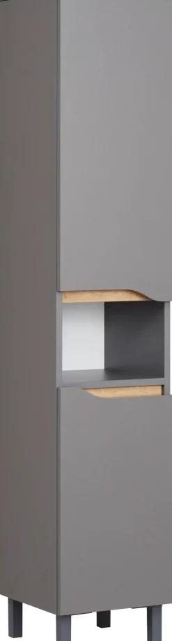 Saphir Badmöbel-Set »Quickset 3-teilig, Waschbeckenunterschrank mit LED-Spiegel« 3 Stk. tlg.