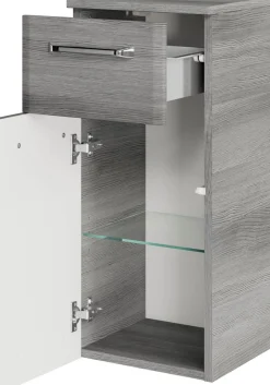 Saphir Badmöbel-Set »Quickset 328 5-teilig, mit Waschbeckenunterschrank, LED-Spiegelschrank« Set, 5 Stk. tlg.