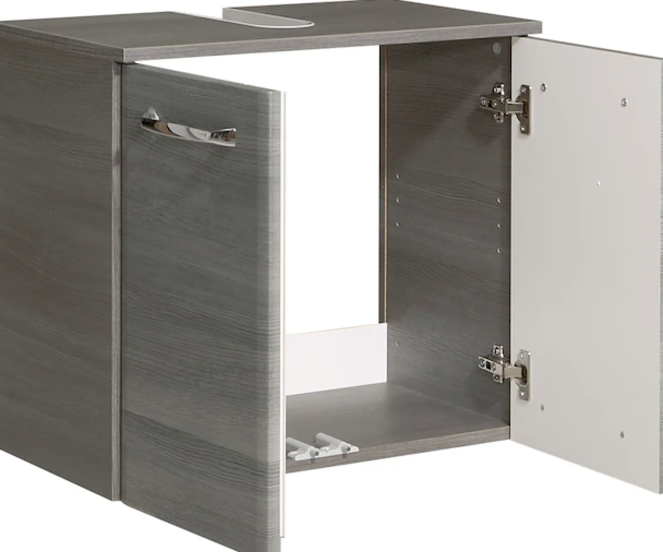 Saphir Badmöbel-Set »Quickset 328 5-teilig, mit Waschbeckenunterschrank, LED-Spiegelschrank« Set, 5 Stk. tlg.