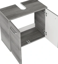 Saphir Badmöbel-Set »Quickset 328 5-teilig, mit Waschbeckenunterschrank, LED-Spiegelschrank« Set, 5 Stk. tlg.