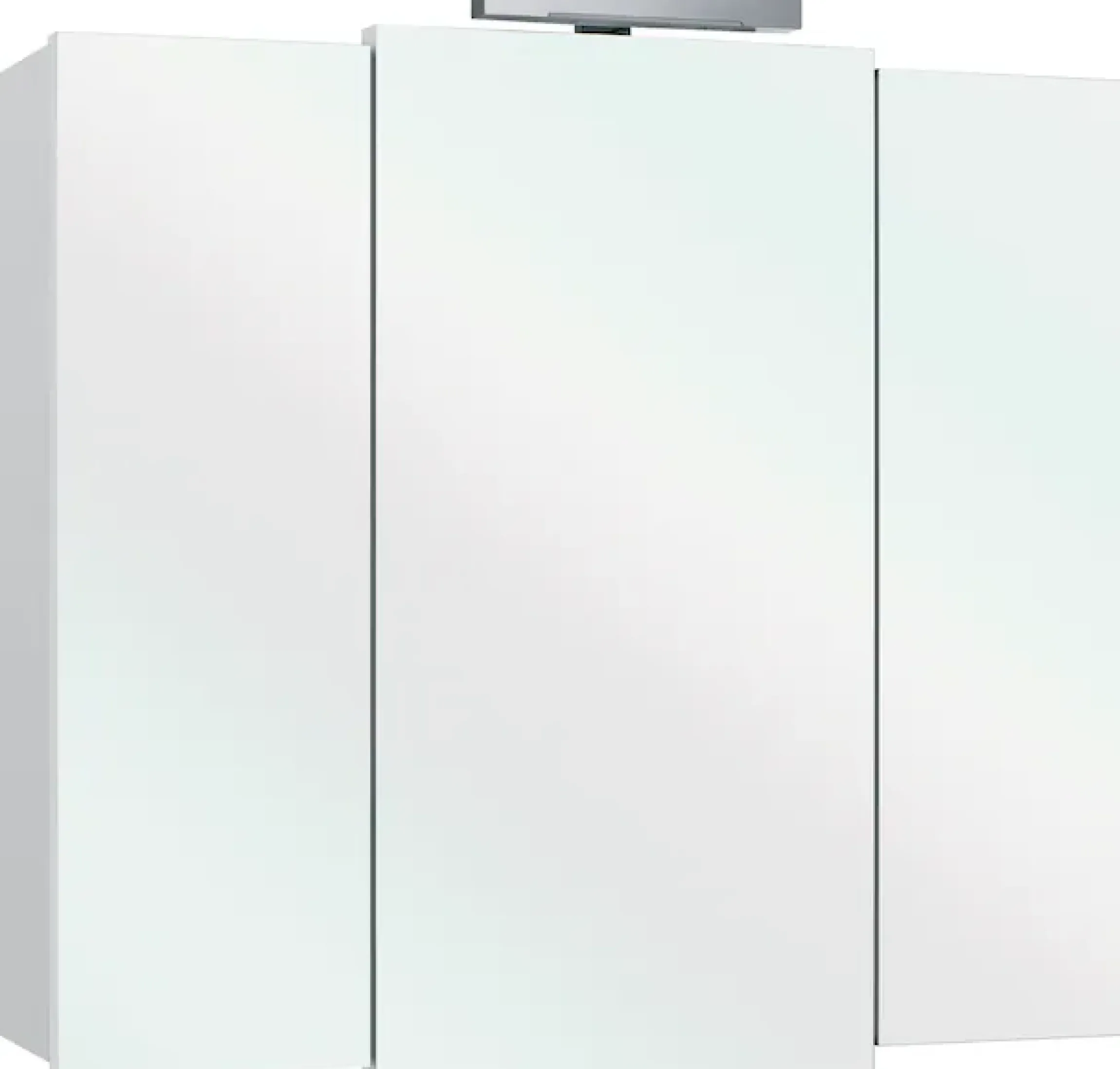 Saphir Badmöbel-Set »Quickset 2-teilig, Keramikwaschtisch mit LED-Spiegelschrank, Bad-Set« 2 Stk. tlg.