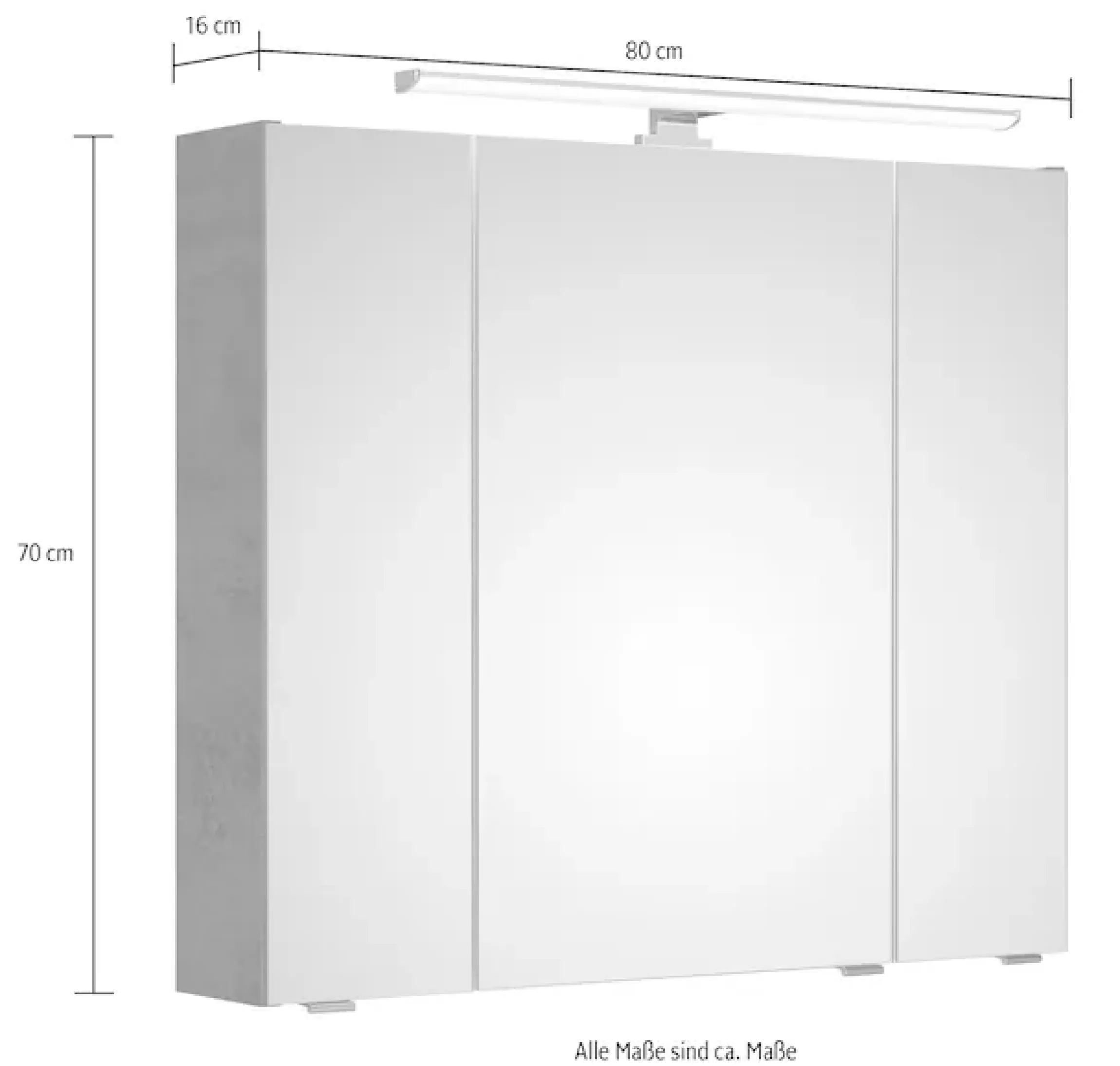 Saphir Badmöbel-Set »Quickset 945 2-teilig, Mineralmarmor-Waschtisch und LED-Spiegelschrank« 2 Stk. tlg.