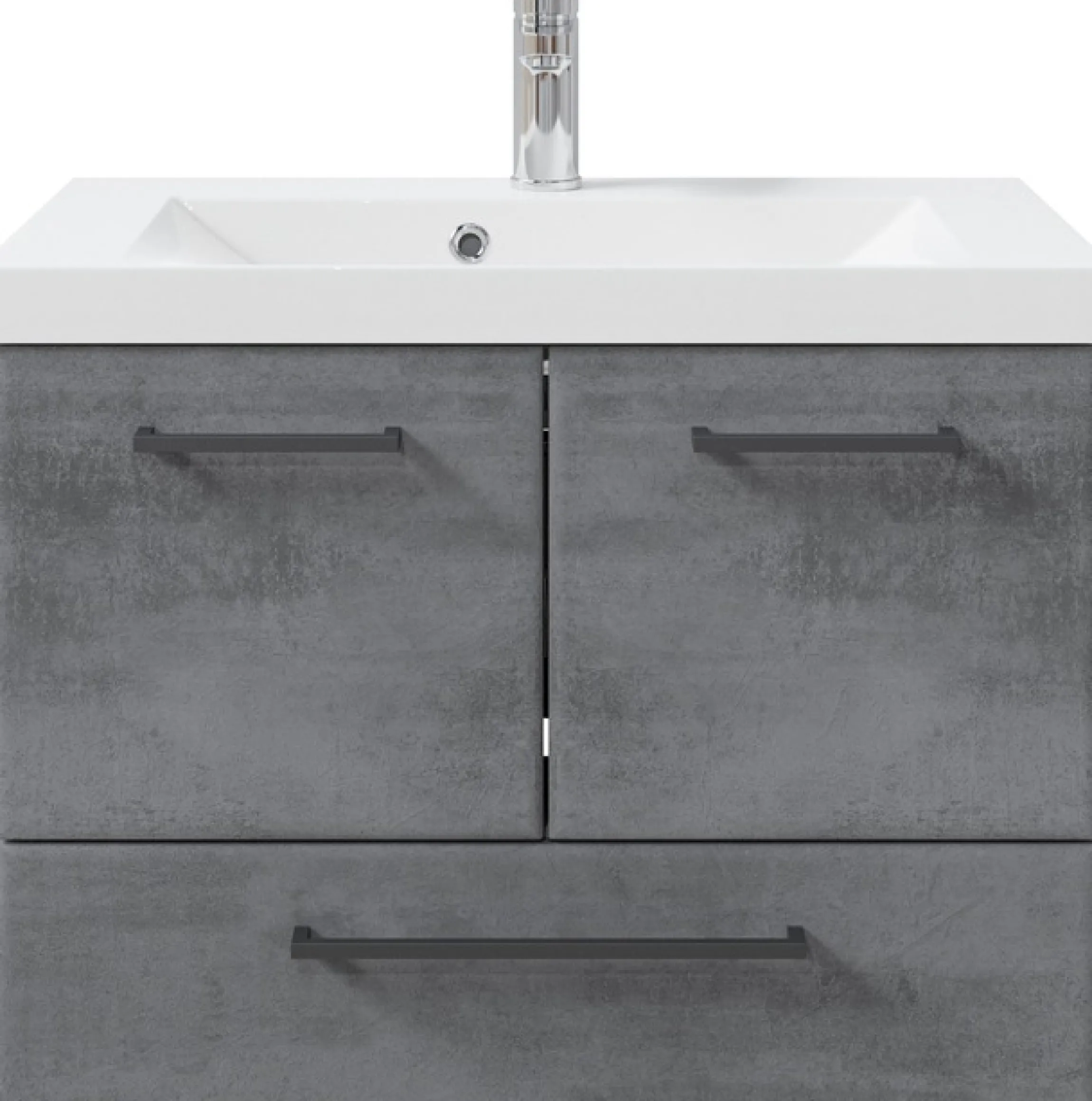 Saphir Badmöbel-Set »Quickset 945 2-teilig, Mineralmarmor-Waschtisch und LED-Spiegelschrank« 2 Stk. tlg.
