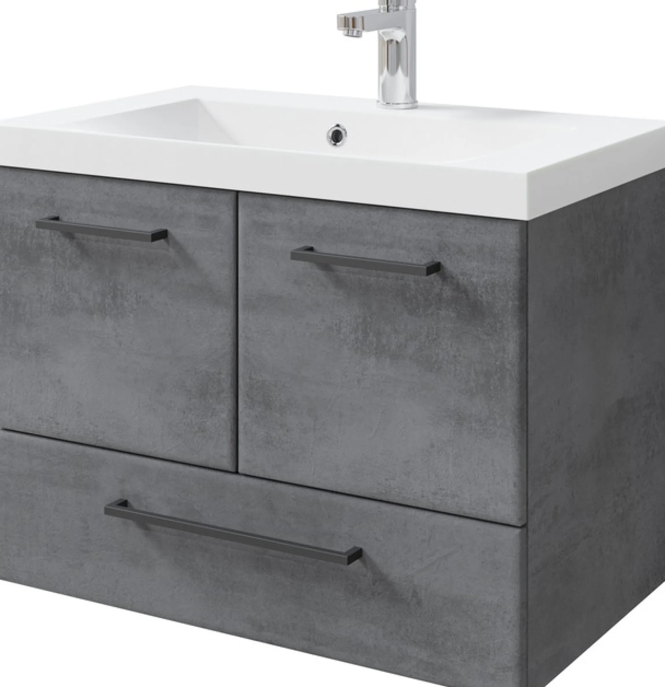 Saphir Badmöbel-Set »Quickset 945 2-teilig, Mineralmarmor-Waschtisch und LED-Spiegelschrank« 2 Stk. tlg.