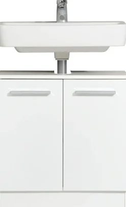 Saphir Badmöbel-Set »Quickset 335 2-teilig, Waschbeckenunterschrank mit LED-Spiegelschrank« 2 Stk. tlg.