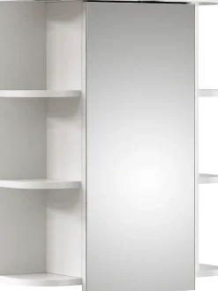 Saphir Badmöbel-Set »Quickset 335 2-teilig, Waschbeckenunterschrank mit LED-Spiegelschrank« 2 Stk. tlg.