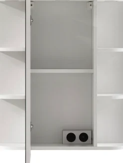 Saphir Badmöbel-Set »Quickset 335 2-teilig, Waschbeckenunterschrank mit LED-Spiegelschrank« 2 Stk. tlg.