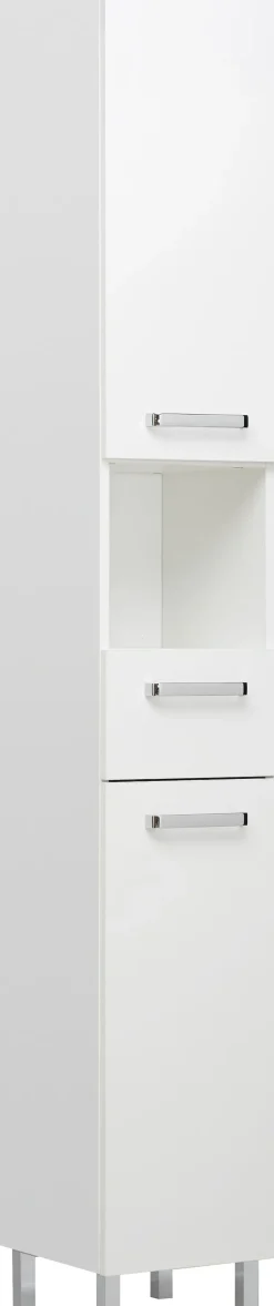 Saphir Badmöbel-Set »Quickset 3-teilig, Keramik-Waschtisch mit LED-Spiegelschrank, Bad-Set« 4 Stk. tlg.