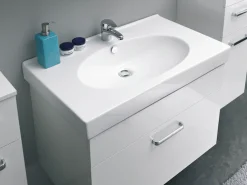 Saphir Badmöbel-Set »Quickset 3-teilig, Keramik-Waschtisch mit LED-Spiegelschrank, Bad-Set« 4 Stk. tlg.