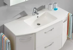 Saphir Badmöbel-Set »Quickset 326, 5-teilig, mit Mineralmarmorwaschtisch« 5 Stk. tlg.
