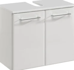 Saphir Badmöbel-Set »Quickset 376 2-teilig, Waschbeckenunterschrank und LED-Spiegelschrank« Set,
