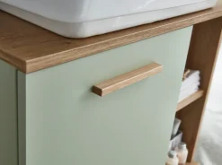 Saphir Badmöbel-Set »Quickset 2-teilig, Waschbeckenunterschrank mit LED-Spiegelschrank« 2 Stk. tlg.