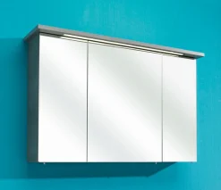 Saphir Badmöbel-Set »Quickset 5-teilig, Mineralmarmor-Waschtisch und LED-Spiegelschrank« 6 Stk. tlg.