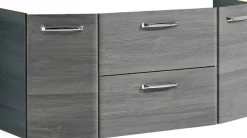 Saphir Badmöbel-Set »Quickset 5-teilig, Mineralmarmor-Waschtisch und LED-Spiegelschrank« 6 Stk. tlg.