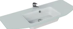 Saphir Badmöbel-Set »Quickset 5-teilig, Glaswaschtisch und LED-Spiegelschrank« 6 Stk. tlg.