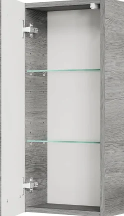 Saphir Badmöbel-Set »Quickset 5-teilig, Glaswaschtisch und LED-Spiegelschrank« 6 Stk. tlg.