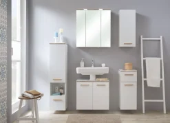 Saphir Badmöbel-Set »Quickset 931 5-teilig, Waschbeckenunterschrank und LED-Spiegelschrank« Set, 5 Stk. tlg.