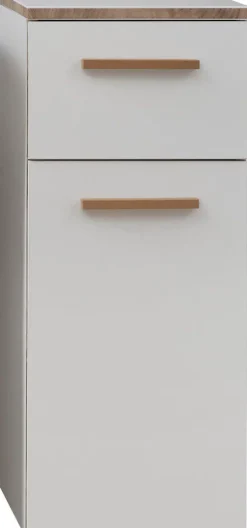 Saphir Badmöbel-Set »Quickset 931 5-teilig, Waschbeckenunterschrank und LED-Spiegelschrank« Set, 5 Stk. tlg.