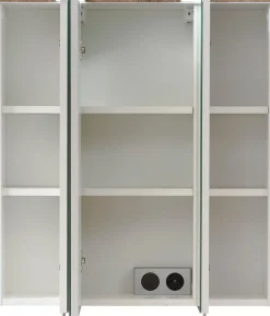 Saphir Badmöbel-Set »Quickset 931 5-teilig, Waschbeckenunterschrank und LED-Spiegelschrank« Set, 5 Stk. tlg.
