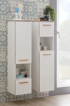 Saphir Badmöbel-Set »Quickset 931 5-teilig, Waschbeckenunterschrank und LED-Spiegelschrank« Set, 5 Stk. tlg.
