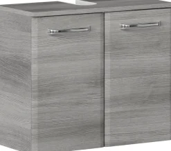 Saphir Badmöbel-Set »Quickset 328 5-teilig, Waschbeckenunterschrank mit LED-Spiegelschrank« 5 Stk. tlg.