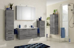 Saphir Badmöbel-Set »Quickset 945 3-teilig, Keramik-Waschtisch mit LED-Spiegelschrank« 4 Stk. tlg.