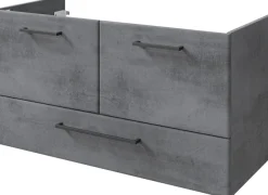 Saphir Badmöbel-Set »Quickset 945 3-teilig, Keramik-Waschtisch mit LED-Spiegelschrank« 4 Stk. tlg.