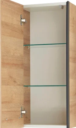 Saphir Badmöbel-Set »Quickset 395 5-teilig, Waschbeckenunterschrank mit LED-Spiegelschrank« 6 Stk. tlg.
