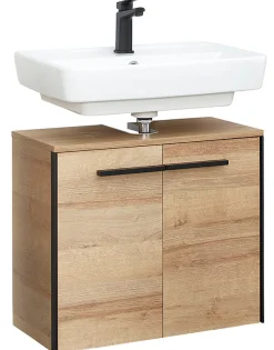 Saphir Badmöbel-Set »Quickset 395 5-teilig, Waschbeckenunterschrank mit LED-Spiegelschrank« 6 Stk. tlg.