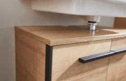 Saphir Badmöbel-Set »Quickset 395 5-teilig, Waschbeckenunterschrank mit LED-Spiegelschrank« 6 Stk. tlg.