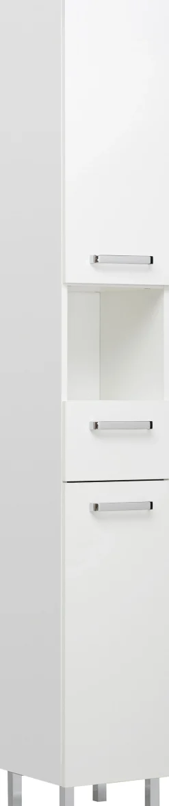 Saphir Badmöbel-Set »Quickset 5-teilig, Keramik-Waschtisch mit LED-Spiegelschrank« 6 Stk. tlg.