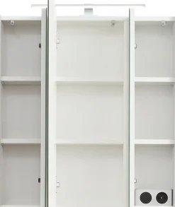 Saphir Badmöbel-Set »Quickset 5-teilig, Waschbeckenunterschrank mit LED-Spiegelschrank« 5 Stk. tlg.