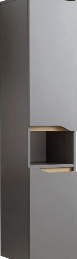 Saphir Badmöbel-Set »Quickset 5-teilig, Keramik-Waschtisch und LED-Spiegelschrank« 7 Stk. tlg.