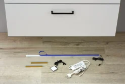 Saphir Badmöbel-Set »Quickset 5-teilig, Keramik-Waschtisch und LED-Spiegelschrank« 7 Stk. tlg.