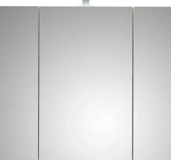 Saphir Badmöbel-Set »Quickset 5-teilig, Keramik-Waschtisch und LED-Spiegelschrank« 7 Stk. tlg.