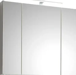 Saphir Badmöbel-Set »Quickset 5-teilig, Keramik-Waschtisch und LED-Spiegelschrank« 7 Stk. tlg.