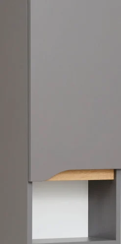 Saphir Badmöbel-Set »Quickset 5-teilig, Keramik-Waschtisch und LED-Spiegelschrank« 7 Stk. tlg.