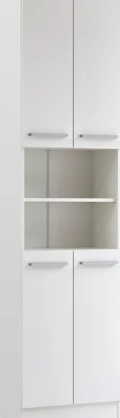 Saphir Badmöbel-Set »Quickset 335 5-teilig, Waschbeckenunterschrank mit LED-Spiegelschrank« 5 Stk. tlg.