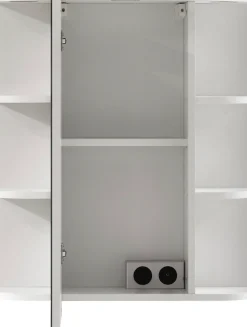 Saphir Badmöbel-Set »Quickset 335 5-teilig, Waschbeckenunterschrank mit LED-Spiegelschrank« 5 Stk. tlg.