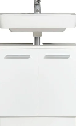 Saphir Badmöbel-Set »Quickset 335 5-teilig, Waschbeckenunterschrank mit LED-Spiegelschrank« 5 Stk. tlg.