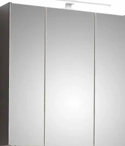 Saphir Badmöbel-Set »Quickset 5-teilig, Waschbeckenunterschrank mit LED-Spiegelschrank« 6 Stk. tlg.