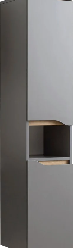 Saphir Badmöbel-Set »Quickset 3-teilig, Keramik-Waschtisch und LED-Spiegelschrank« 5 Stk. tlg.