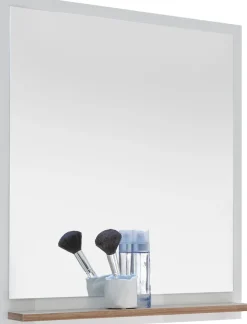 Saphir Badmöbel-Set »Quickset 4-teilig, Waschbeckenunterschrank mit LED-Spiegel« 5 Stk. tlg.