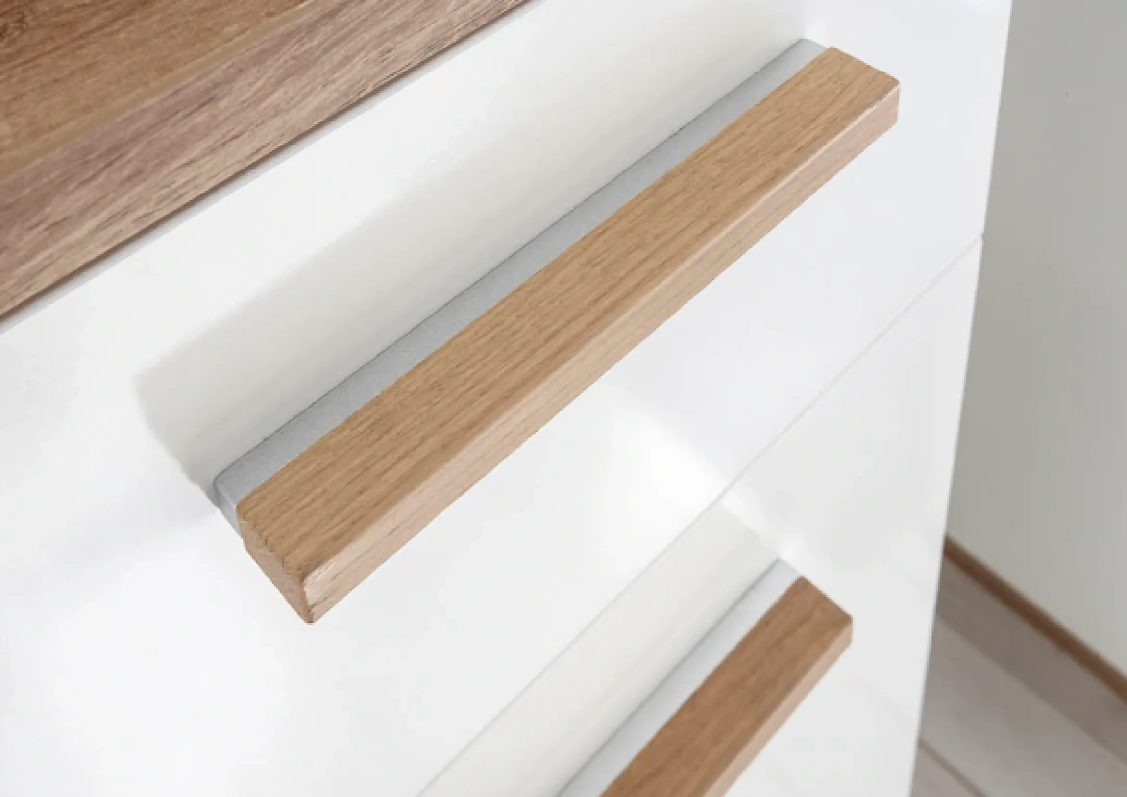 Saphir Badmöbel-Set »Quickset 4-teilig, Waschbeckenunterschrank mit LED-Spiegel« 5 Stk. tlg.