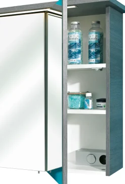 Saphir Badmöbel-Set »Quickset 2-teilig, Glaswaschtisch mit LED-Spiegelschrank, 115 cm breit« 2 Stk. tlg.