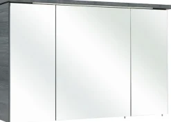 Saphir Badmöbel-Set »Quickset 2-teilig, Glaswaschtisch mit LED-Spiegelschrank, 115 cm breit« 2 Stk. tlg.