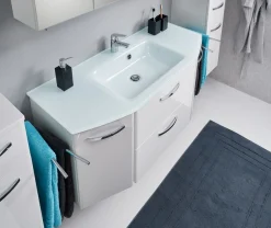 Saphir Badmöbel-Set »Quickset 326, 5-teilig, mit Glaswaschtisch« 5 Stk. tlg.