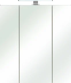 Saphir Badmöbel-Set »Quickset 2-teilig, Waschbeckenunterschrank und LED-Spiegelschrank« Set,