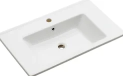 Saphir Badmöbel-Set »Quickset 2-teilig, Keramikwaschtisch mit LED-Spiegelschrank« 3 Stk. tlg.