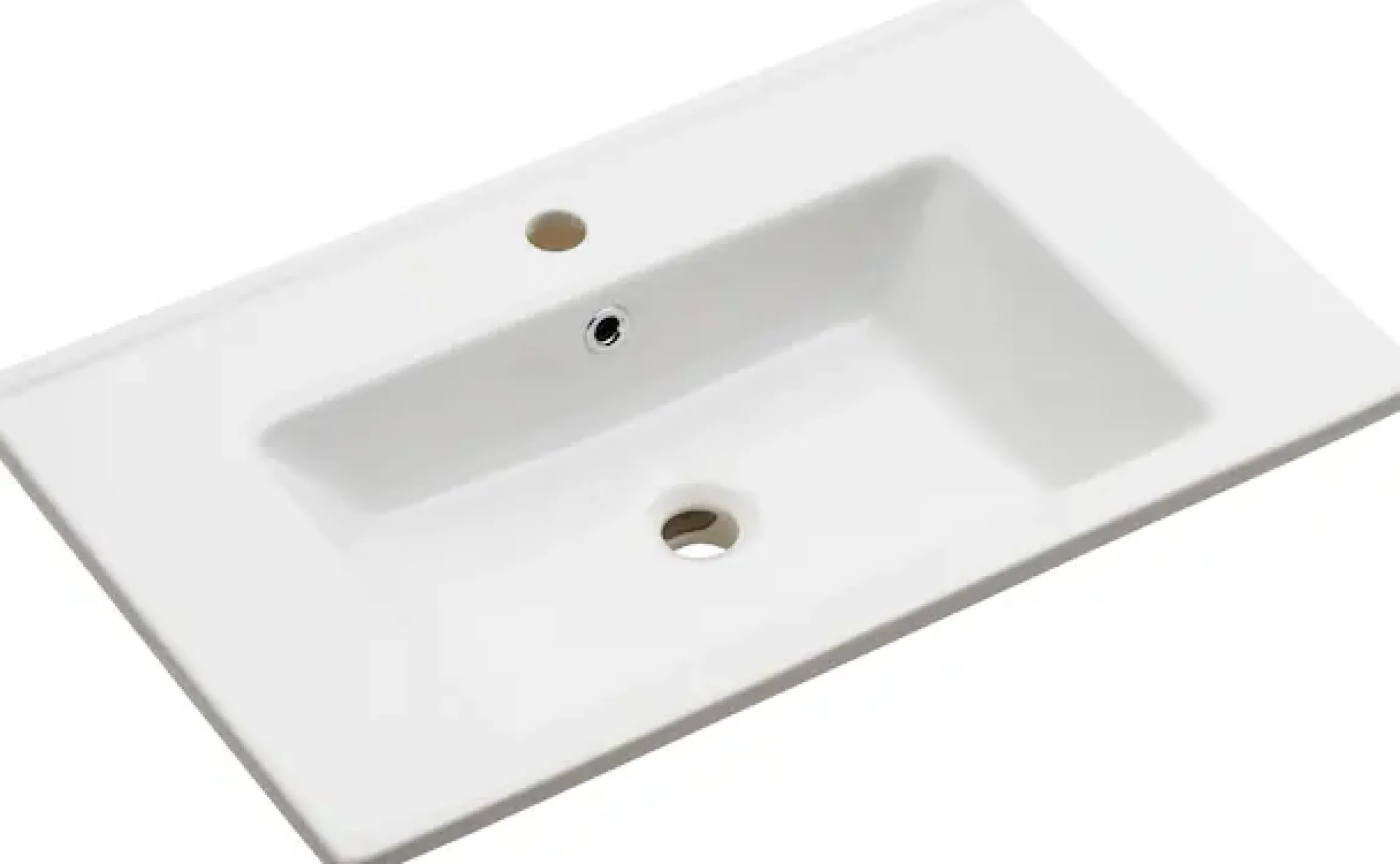 Saphir Badmöbel-Set »Quickset 2-teilig, Keramikwaschtisch mit LED-Spiegelschrank« 3 Stk. tlg.